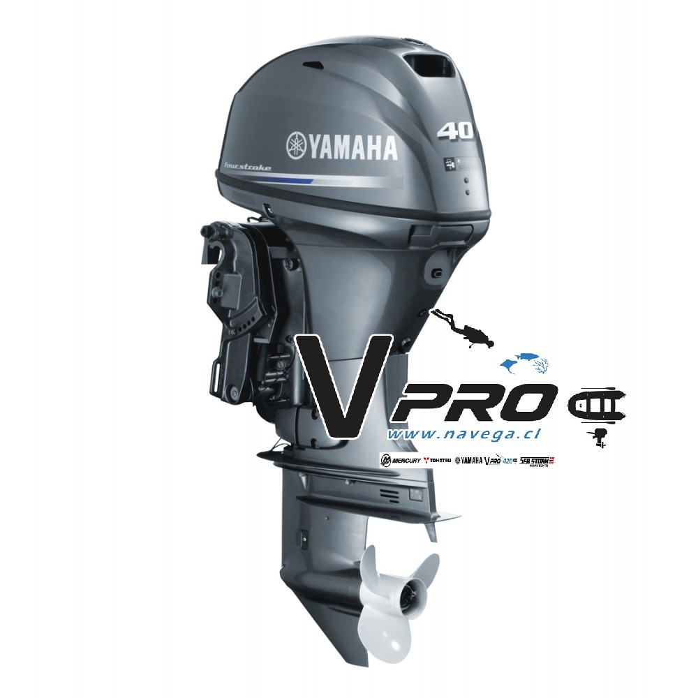 Motor fuera de borda Yamaha 40HP 4 tiempos Mando a distancia pata larga